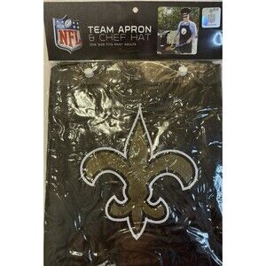 NFL New Orleans Saints Apron & Chef Hat Set – Official Licensed Tailgate Gear